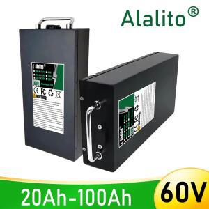 항공 급속 운송 18650 리튬 배터리 60V 100AH 팩 3000W 이하 모터