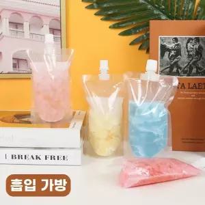 스파우트파우치 500장 팩 육수 주스 즙파우치 스파우트 투명 50ml 포장용기 2