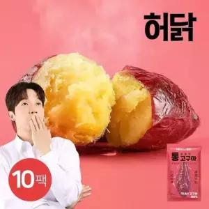 허닭 허닭ON 실온 달콤한 통 고구마 100g 10팩!