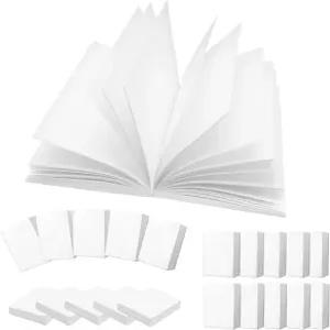 LUFEEMGA 100PCS 1 12 화이트 북 미니어처 세트 미니 빈 책 인형집 작은 노트북 장난감 DIY 제작