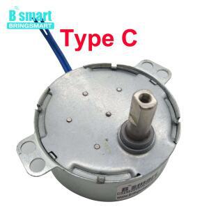 BringSmart 5-24v 110v 저속 14-60rpm 공예 회전 팬 레인지 기어 DIY 부품 용 AC 모터