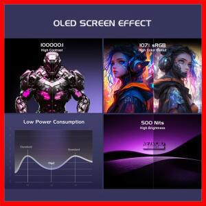 레트로이드 포켓 플립 2 휴대용 게임 콘솔 WiFi 6 SD865 5.5인치 OLED 터치 스크린 모바일 레트로