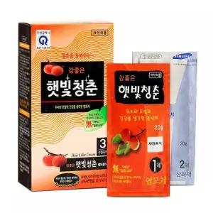 염색약 자연흑색 감좋은햇빛청춘염색약