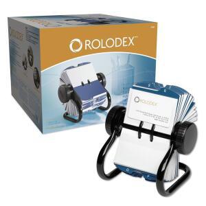 ROLODEX 오픈 회전식 명함 파일 CMX10 가이드 카드 400 24 67236 슬리브 블랙 200 CM 인치