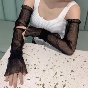 레이스팔토시 여성 여름 운전 팔토시 피부보호 망사