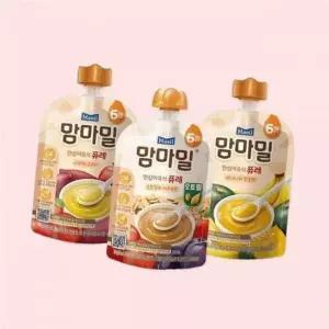 (매일)매일 맘마밀 안심이유식 6개월 퓨레 3종 100g 혼합 총 10팩 4714070