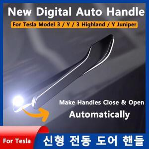 뉴Y 주니퍼 OEM 크롬 도어 핸들 테슬라 모델 3 하이랜드 웰컴 멀티컨택트 팝업