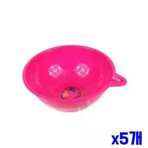 다용도 N0Y2W5Z5 컬러 바가지 32.5x12.5cm x5개 손잡이바가지