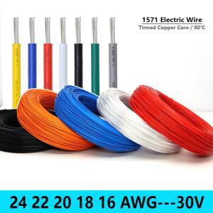5M-200M UL1571 전자 와이어 32 30 28 26 AWG 유연한 케이블 PVC 절연 주석 도금 구리 환경 친화적인 LED