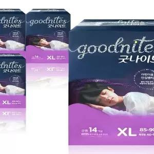 유 한킴벌리 굿나이트 안심팬티 남아 대형 4팩 밤 야뇨증 어린이 기저귀 x3SET(SH)