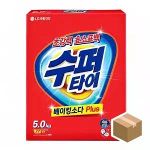 카톤포장세제 C2D7V7D0 대용량세탁세제 베이킹세탁세제 5kg 수퍼타이