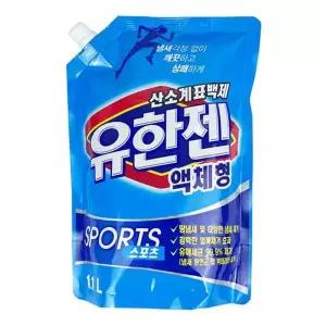 유한젠 Y8U4W2G1 세탁 세제 1.1L 세탁기 빨래 액체 세제 리필 세탁세제 액체세제