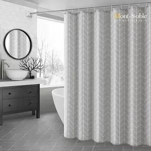 북유럽 S9Z9Y2T5 패브릭 방수 샤워커튼 / 욕실커튼