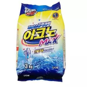 비트 A0M8T8N2 찬물전용 이코노 MAX 3kg 파우치 찬물세제 물세탁세제 찬물세탁