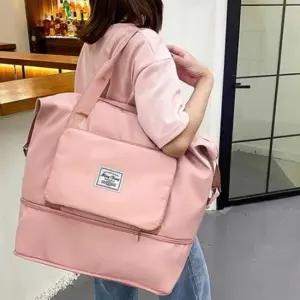 접이식 확장형 휴대용 여행용 가방 캐리어 연결 보스턴 토트백 천가방 캐리어보조백