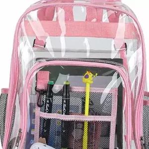 ( )투명 백팩 핑크 방수가방 여성가방