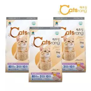 캐츠랑 전연령 리브레 15kg(5kgx3개) 고양이 사료 캣츠랑 대용량 길고양이 길냥이사료