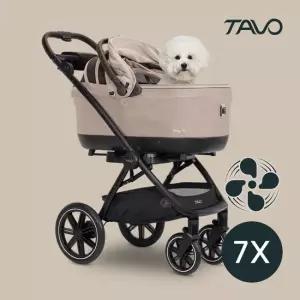 타보펫츠 매브 유모차 ISO 윈드 7X 폰 바람이 나오는 강아지 유모차 카시트)