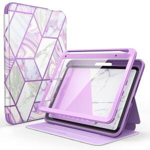 i-Blason for mini 7 케이스 (A17 Pro 2024), 6 (2021) 8.3 인치, 화면 보호기 스마트 커버 내장, 자동 슬립 / 웨이크 & 연필 홀더, 코스모 시리즈 (Ameth)