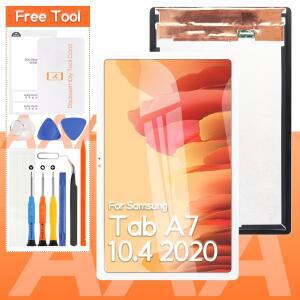 삼성 갤럭시 탭 A7 10.4 2020 T500 T505 LCD 디스플레이 터치스크린 디지타이저 풀 어셈블리용 화면 교체, 도구 포함(흰색)