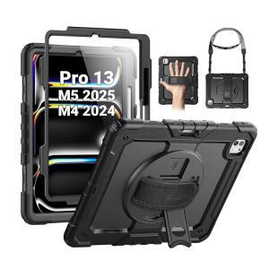 IPAD PRO용 SEYMAC 케이스 13인치 M5 화면 홀더, 2025 헤비 360
