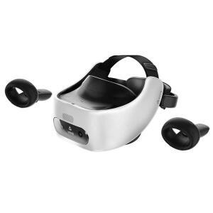 VR 셋 컨트롤러 페이스 쿠션 QC 3 0 충전기 및 USB 타입 C 케이블을 포함한 아몬드 화이트 번들의 HTC 바이