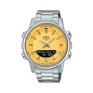 카시오 AMW-880D-9A 아나디지 남성 메탈 시계