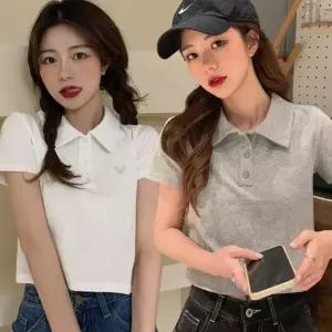 세미크롭 프린팅반팔티 입술넥티 여자빅사이즈반팔티 여자여름반팔티 귀여운