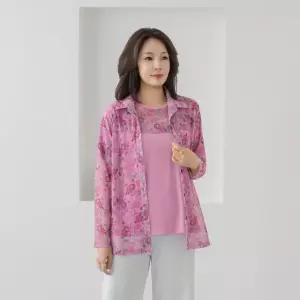 엄마옷 마담4060 화사한꽃나염앙상블 -QEN2604003-