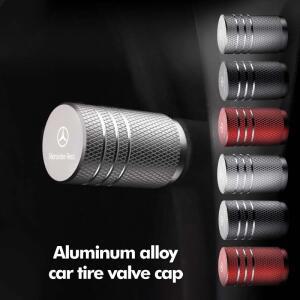 메르세데스 벤츠 W202 W140 W177 CLS GLE GLC GLS CLA용 자동차 휠 타이어 밸브 캡 스템 케이스 커버 액세