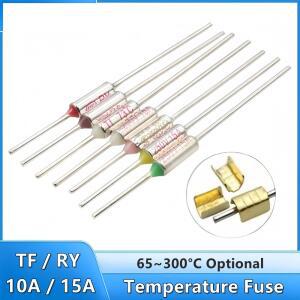 TF 열 퓨즈 RY 10A 15A 250V 온도 65/70/73/75° C 77C 80C 85C 90C 100C 165C 300 °