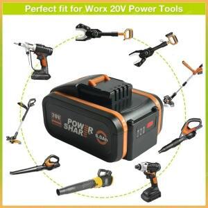 WORX 도구에 사용됨 -  20V 10.0Ah 리튬 배터리 WA3553 WA3570 충전식