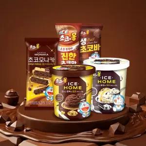 남양 초코에몽 혼합 세트 (생초코바 6개+모나카 6개+쭈쭈바 5개+파인트 초코 1개+파인트 쿠키 1개) / 총 19개