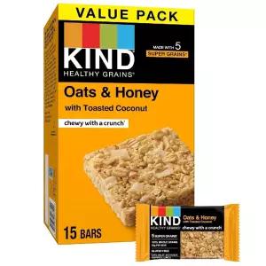 KIND  Healthy Grains Bars 귀리 꿀 글루텐 프리 15개입