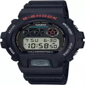 카시오 남성용 G-Shock DW6900-1V 블랙 레진 스포츠 시계