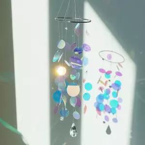 홀로그램 썬캐쳐 모빌 만들기 DIY/크리스탈 스팽글
