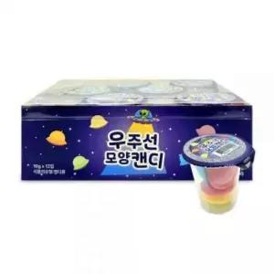 우주선 모양캔디 1통(12개입) 샤워캔디 초등학생간식
