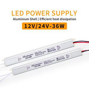 LED안정기 MARPOU LED 드라이버 출력 DC12V 변압기 조명 알루미늄 24V AC175V250V 쉘 36W