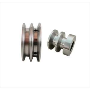 1PC 알루미늄 100MM 보어 이중 그루브 라운드 벨트 합금 10MM 샤프트 고정 풀리 40MM 10 모터
