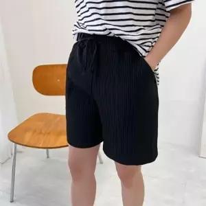 여성여름바지 밴딩 플 1P 주름바지 여성 편한 여름반바지 반바지 여름 얇은