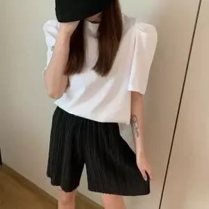 여성여름바지 밴딩바지 여자반바지 롱팬츠 여름 플 2개 주름바지 이지웨어