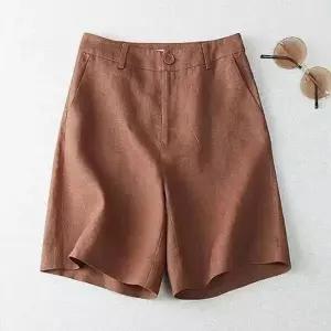 여성여름바지 데일리 린넨 밴딩 여름 여름반바지여성 팬츠 반바지 여성