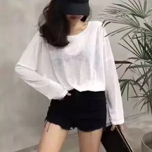 여자긴팔티 얇은 여성이너티 여름긴팔티 여름긴팔티셔츠 데일리스타일