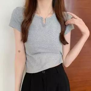 티셔츠 셔링 박스티 반팔 여성면티 루즈핏 앞 무지 여성여름 여름맨투맨
