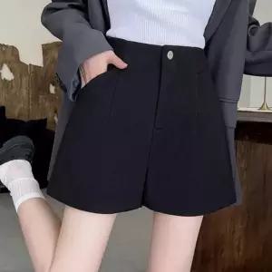 여성여름바지 여름 여자 숏팬츠 하객룩 데 하이웨스트 블랙 여자반바지 반바지