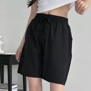 여성여름바지 시원한 캐주얼 베이직 반바지 밴딩 쿨 여름 여자 5부 여성5부반바지