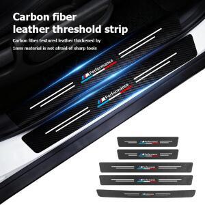 BMW 자동차 도어 실 스커프 플레이트 장식 카본 파이버 스티커 퍼포먼스 M 알피나 E71 E83 F30 M6 F01 F20