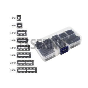 66피스 DIP IC 소켓 어댑터 솔더  키트 6 8 14 16 18 20 24 28 핀 집적 회로 칩