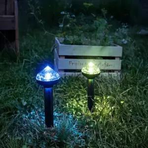 마오 태양광 RGB 다이아몬드 조명 유해동물퇴치기 초음파 2P