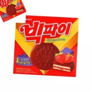 빅파이 딸기 대 1개입 탕비실과자 간식 과자 과자도매